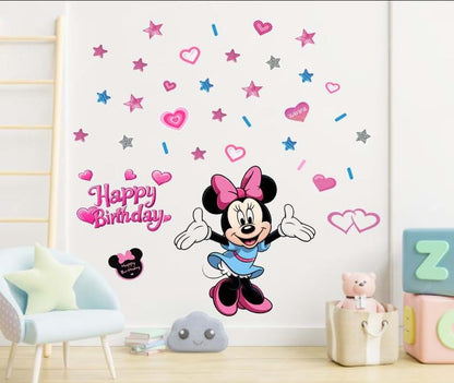 SchwartsCount Mouse Happy Birthday Wall Decals For Kids Rooms