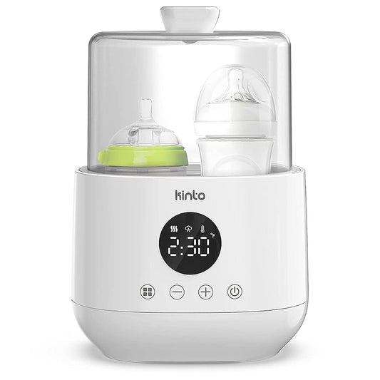 Kinto Tech Double Bottle Warmer and Sterilizer, Baby Bottle Warmer for Breastmilk and Formula, Fast Heating with