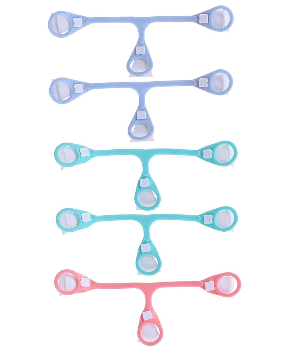 Hacent 5 Pack Baby Cloth Diaper Fasteners, Blue, Green & Pink, Replaces Diaper Pins (GBP-5 Pack)