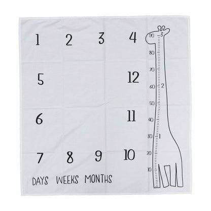 Newborn Photography Milestone Backdrop Blanket for Baby Photos