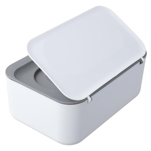 Hosrivae Wipes Dispenser Box with Lid, PP Tissue Storage Case with Rubber Seal Baby, Kitchen, Bathroom, Car, Office