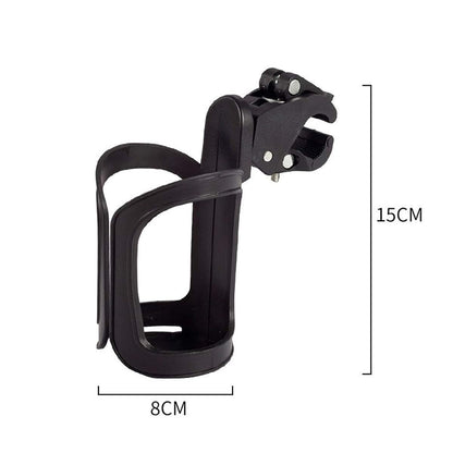 Stroller Cup Holder with Phone Storage for Beverages and Accessories