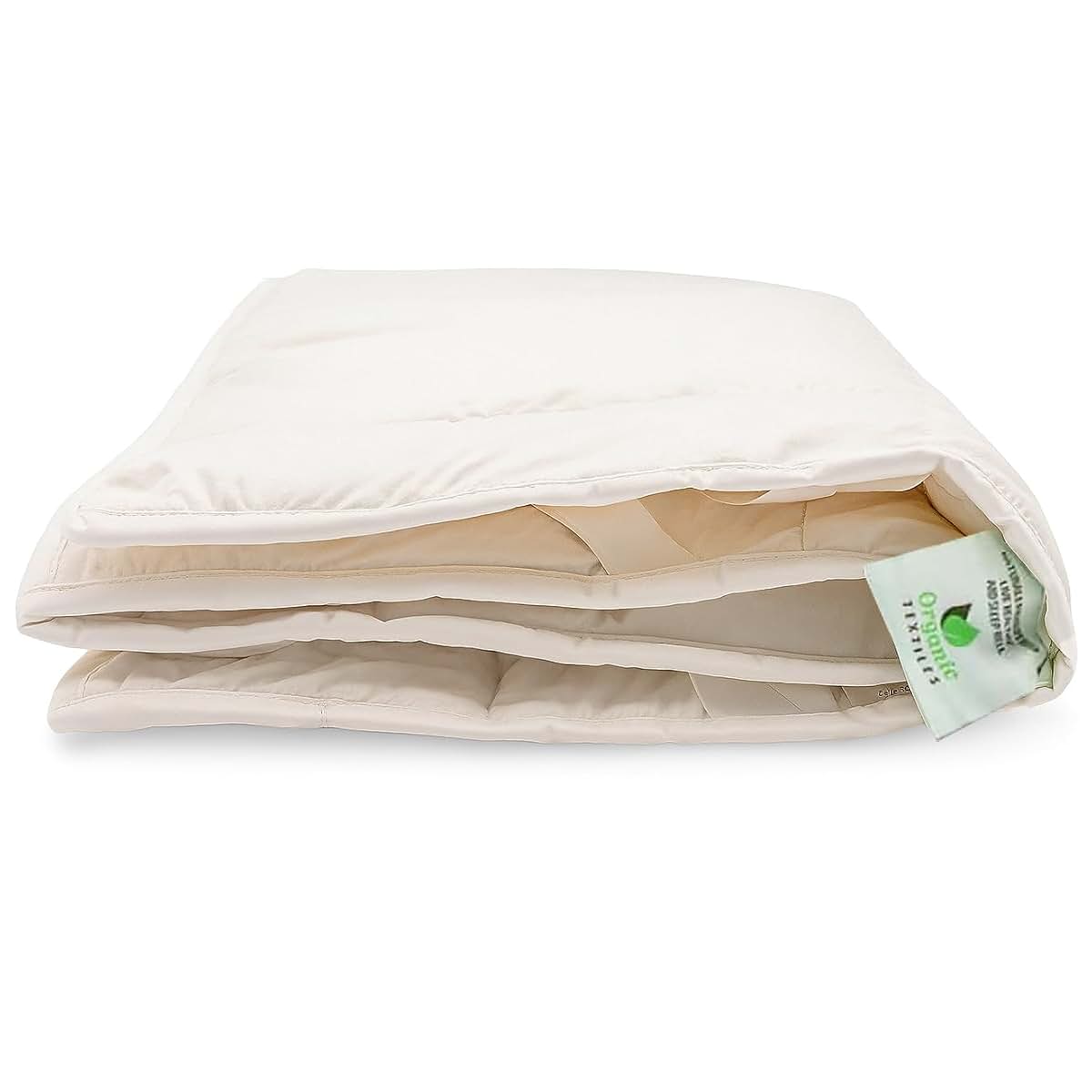 OrganicTextiles Australian Wool Crib Mattress Pad Portable