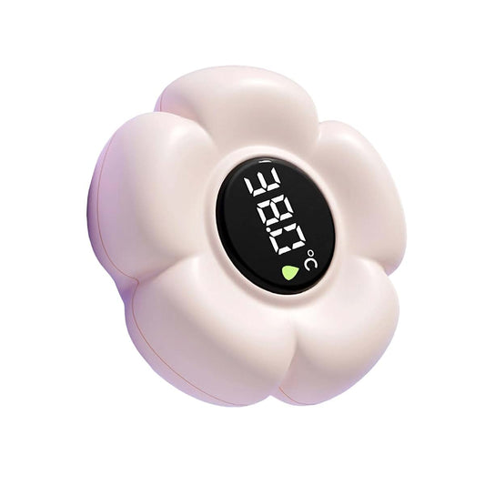 Tkidplw Babies Bath Thermometer With LED Display Cartoon Flower Shaped
