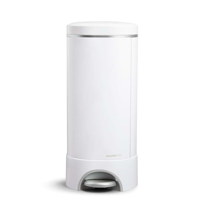 Munchkin UV Diaper Pail with Step Pedal for Odor Control in White