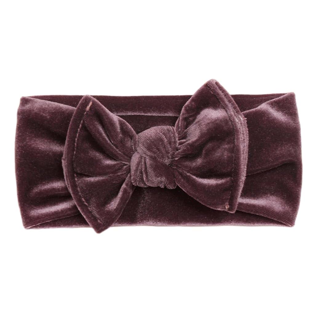 Vdaxvme Stretchy Velvet Bow Headband For Newborns And Infants