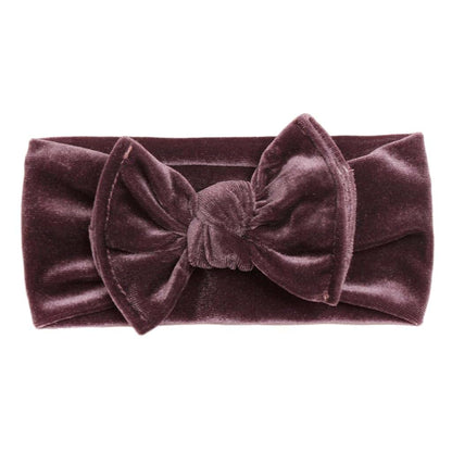 Vdaxvme Stretchy Velvet Bow Headband For Newborns And Infants