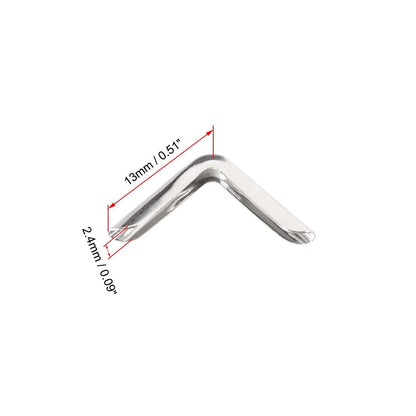 Uxcell Metal Book Corner Protectors, Silver Tone, 30 Pack