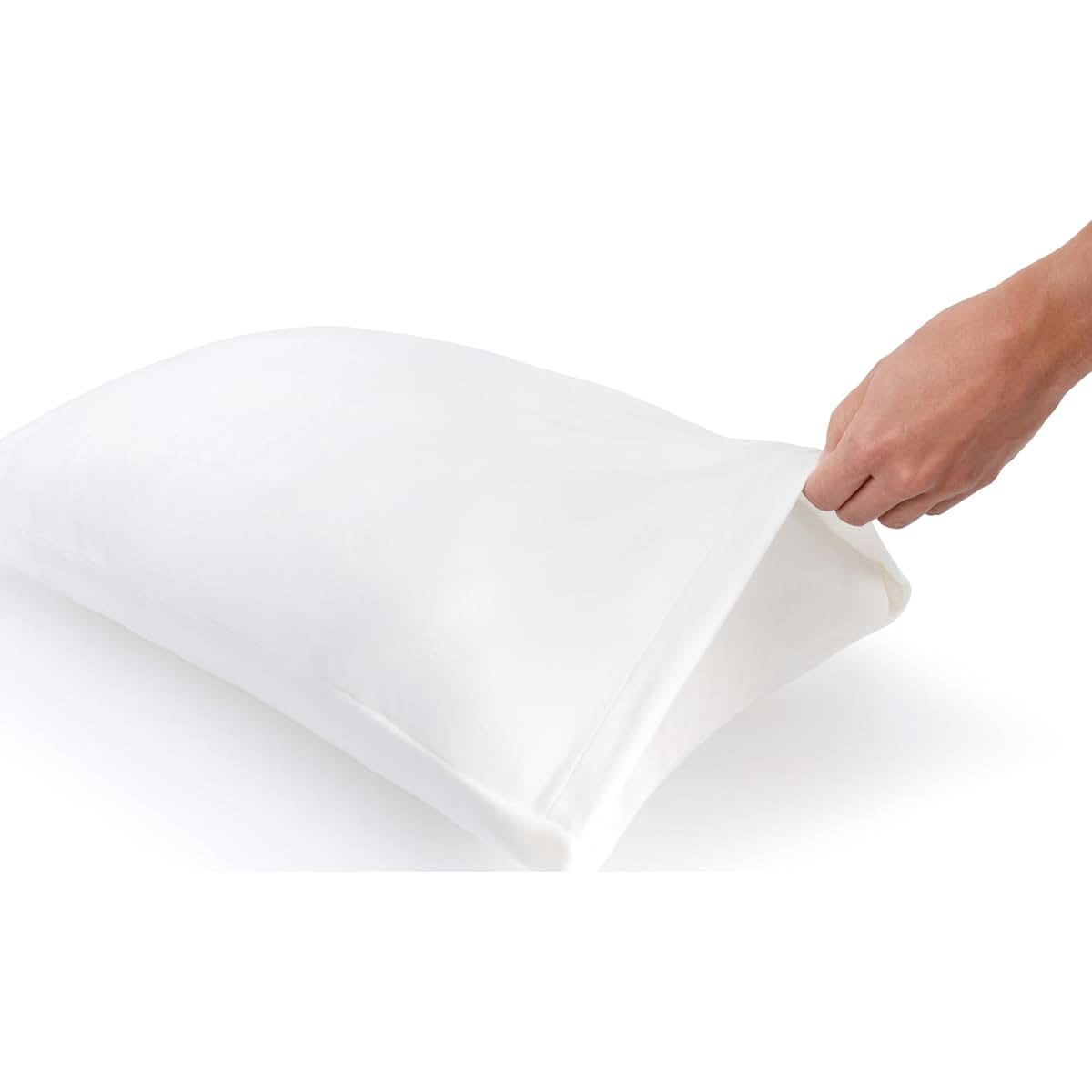 SquishPillow Standard Pillowcase - Solid Slumber White (photo 3)