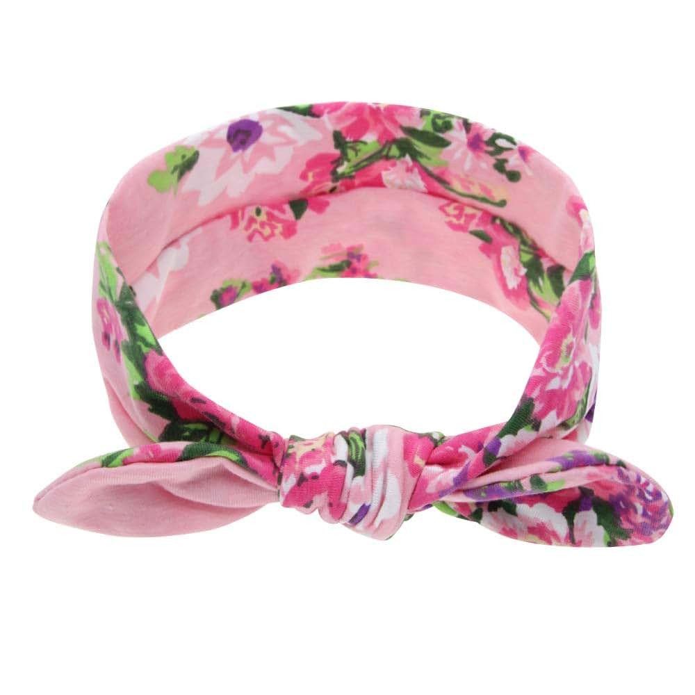 FasterS Infant Floral Swaddle Wrap With Headbands Value Set (photo 3)