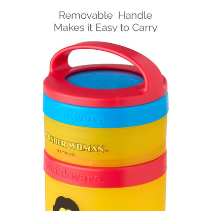 BlenderBottle Wonder Woman Snack Containers, 3 Cups