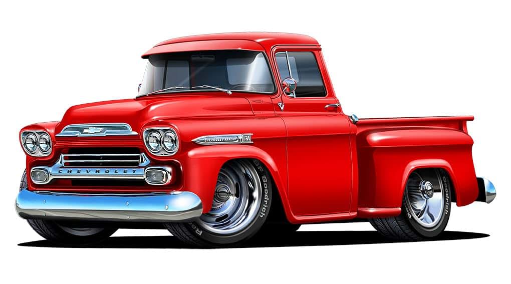 FatCat Wall Graphics 1959 Chevy Apache Truck Wall Graphic Decal Sticker