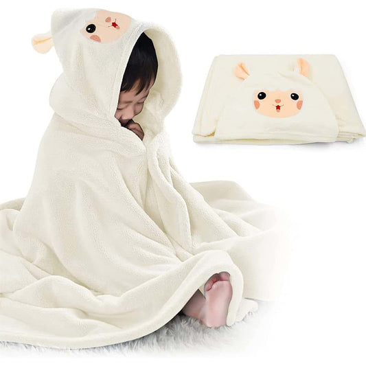DOTOTO Bath Towel with Hood, Hooded Towel, Ultra Soft and Extra Large, 85 x 150 cm