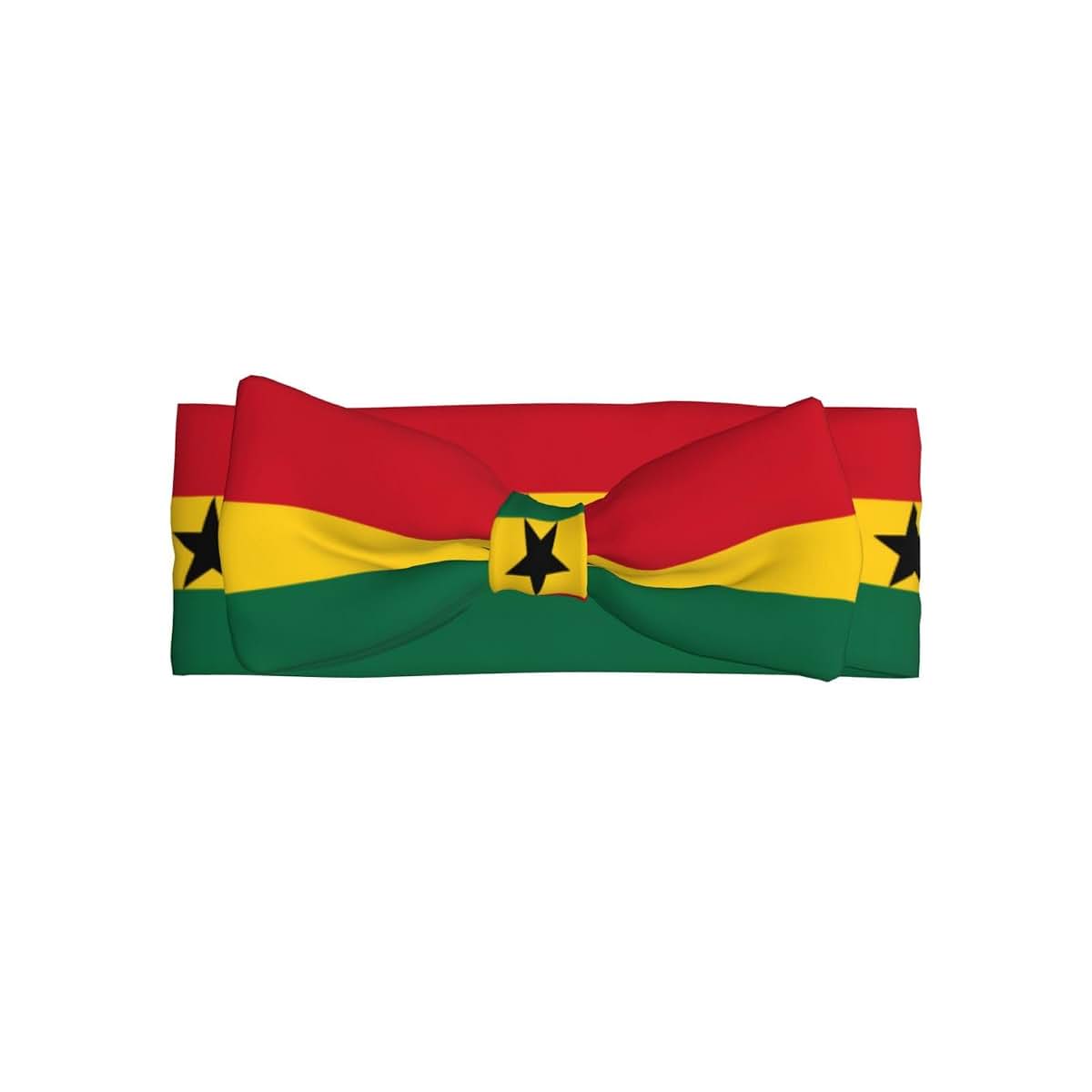 WXZYFP Flag of Ghana Baby Bow Headband with Elasticity