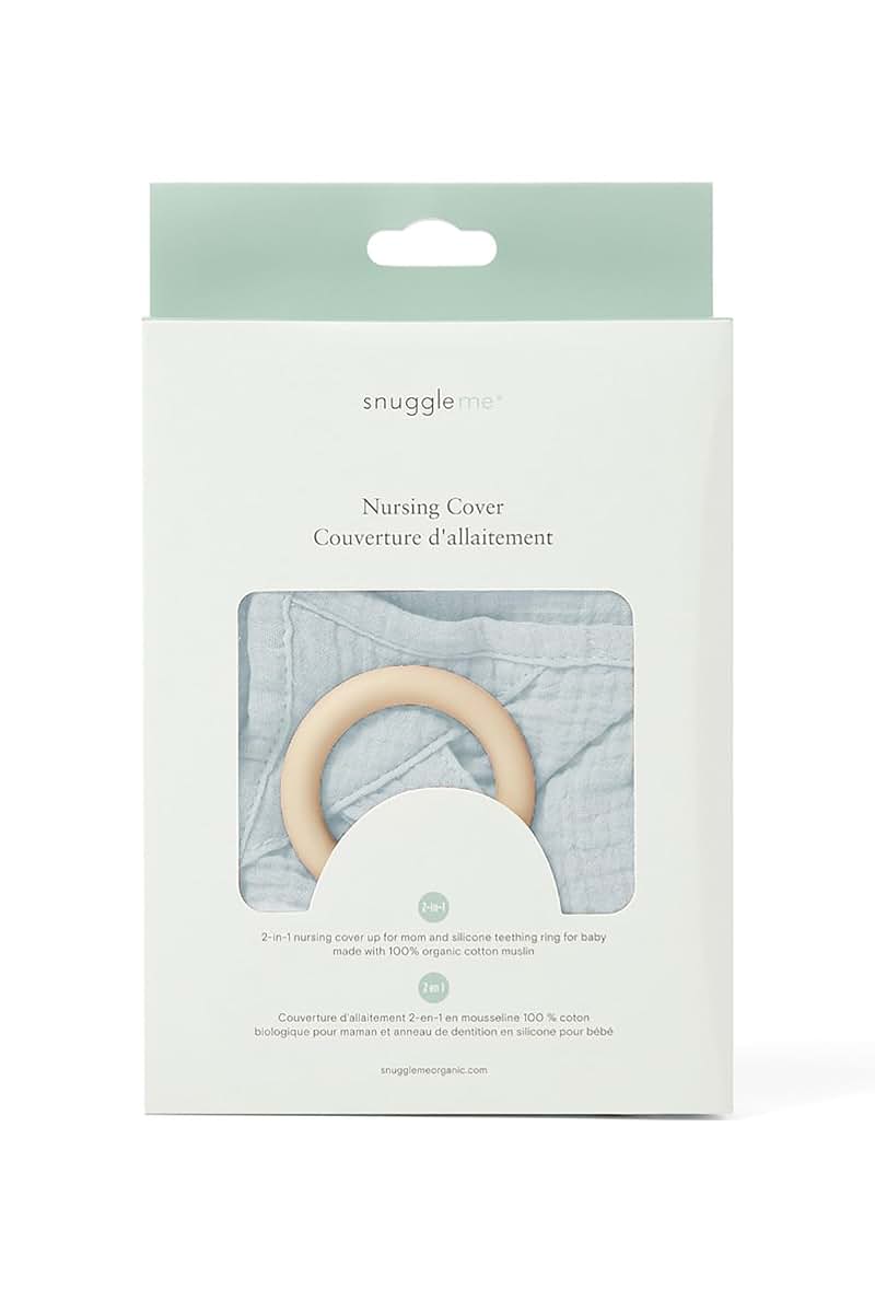 Snuggle Me Muslin Nursing Cover Up In Bluebell