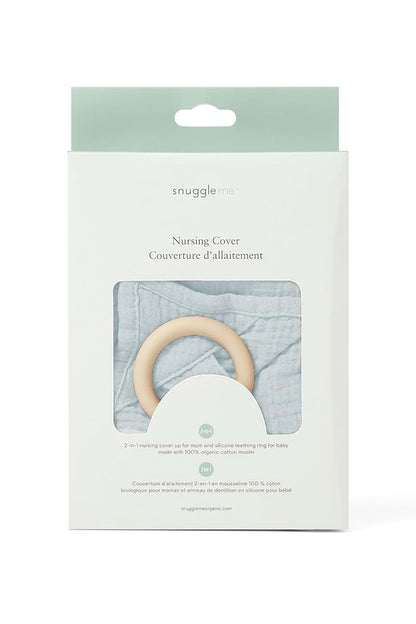 Snuggle Me Muslin Nursing Cover Up In Bluebell
