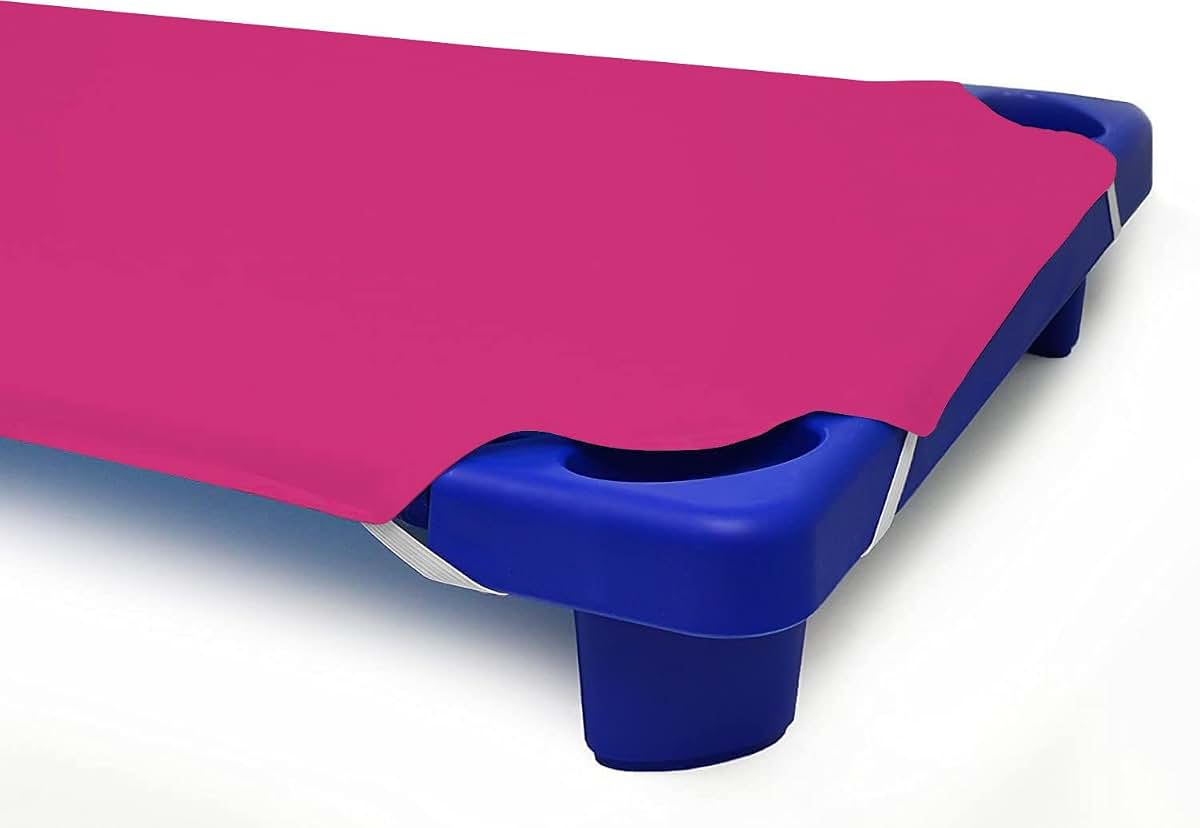 Velosso Daycare Cot Sheets Hot Pink 12 Pack (photo 2)