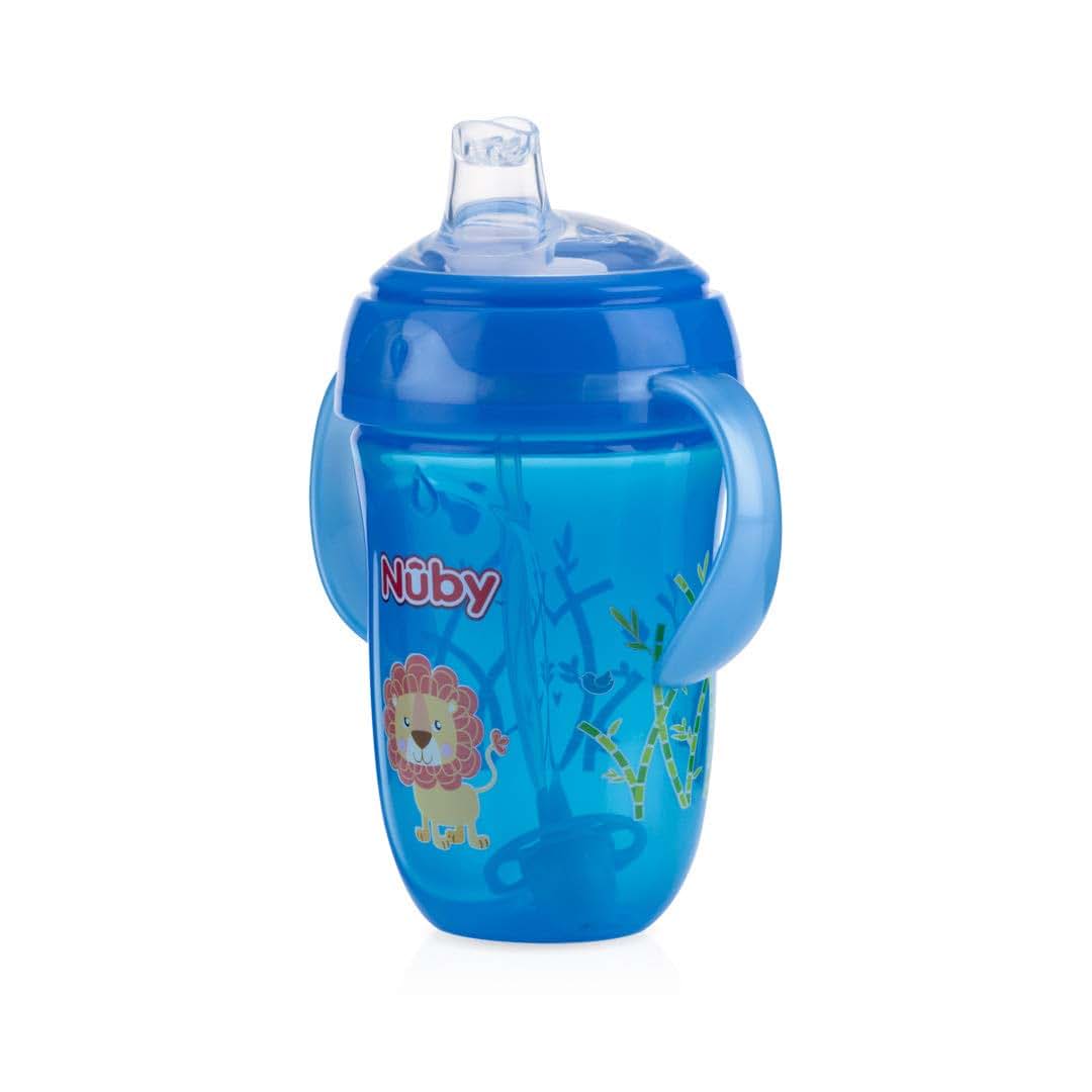 Nuby 2 Pack Comfort Trainer Cups with Handles, 9 oz
