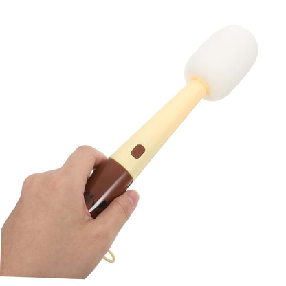 Healifty 3in1 Cup Lid Cleaner Brush Set, Extended Handle, Brown
