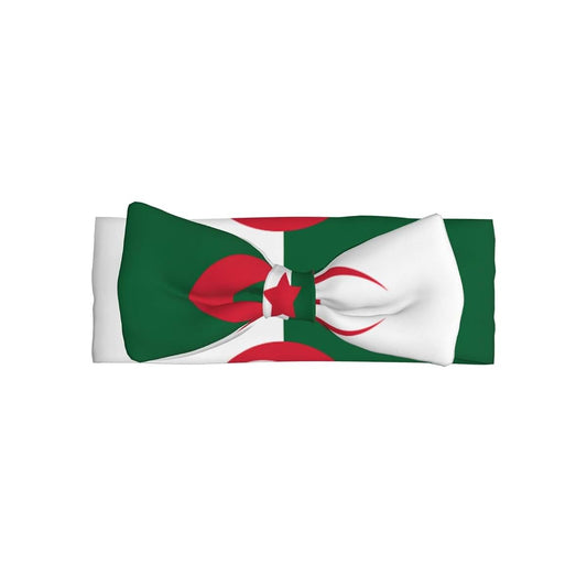 WBQLSL Flag of Algeria Bow Hairband for 0-6 Months Baby Decorative Headband