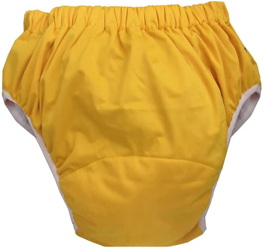 DACUN Reusable Adult Cloth Nappy Leak Protection Diaper Small Yellow