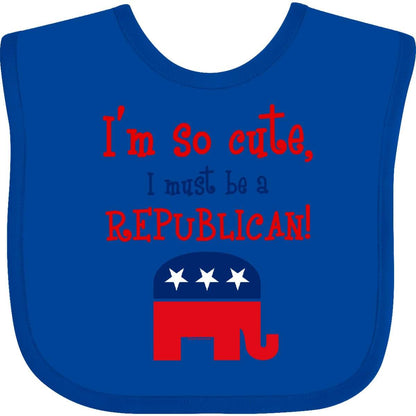 Inktastic So Cute Republican Baby Bib