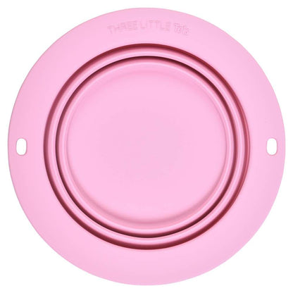 BabyOneStop Silicone Collapsible Travel Bowl for Toddlers and Pets, Rose