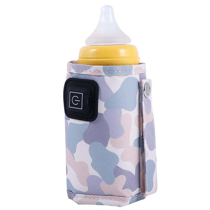 Lizusidtsy USB Milk Warmer Travel Insulated Bag with 3 Temperature Settings, Fiber Cloth, 30x13.5cm