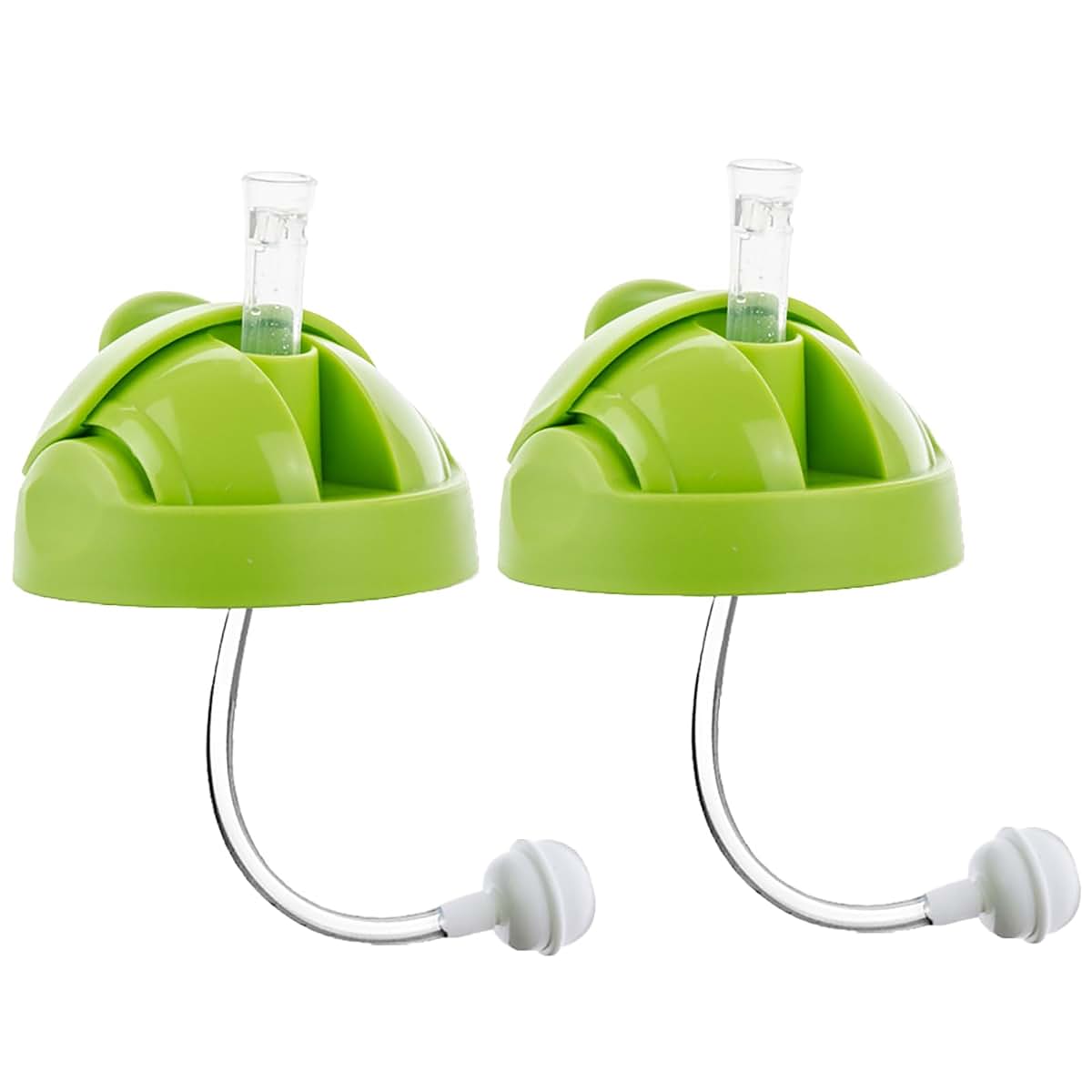 TEITEAI Green Silicone Straw Sippy Cup Lid for Boon Nursh