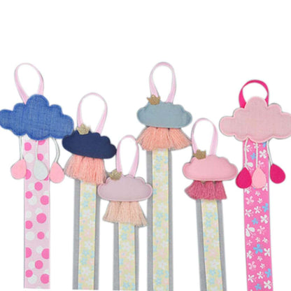 HYROOY Girls Baby Ribbon Hanging Hair Bow Headband Clip Tassels Holder Cloth