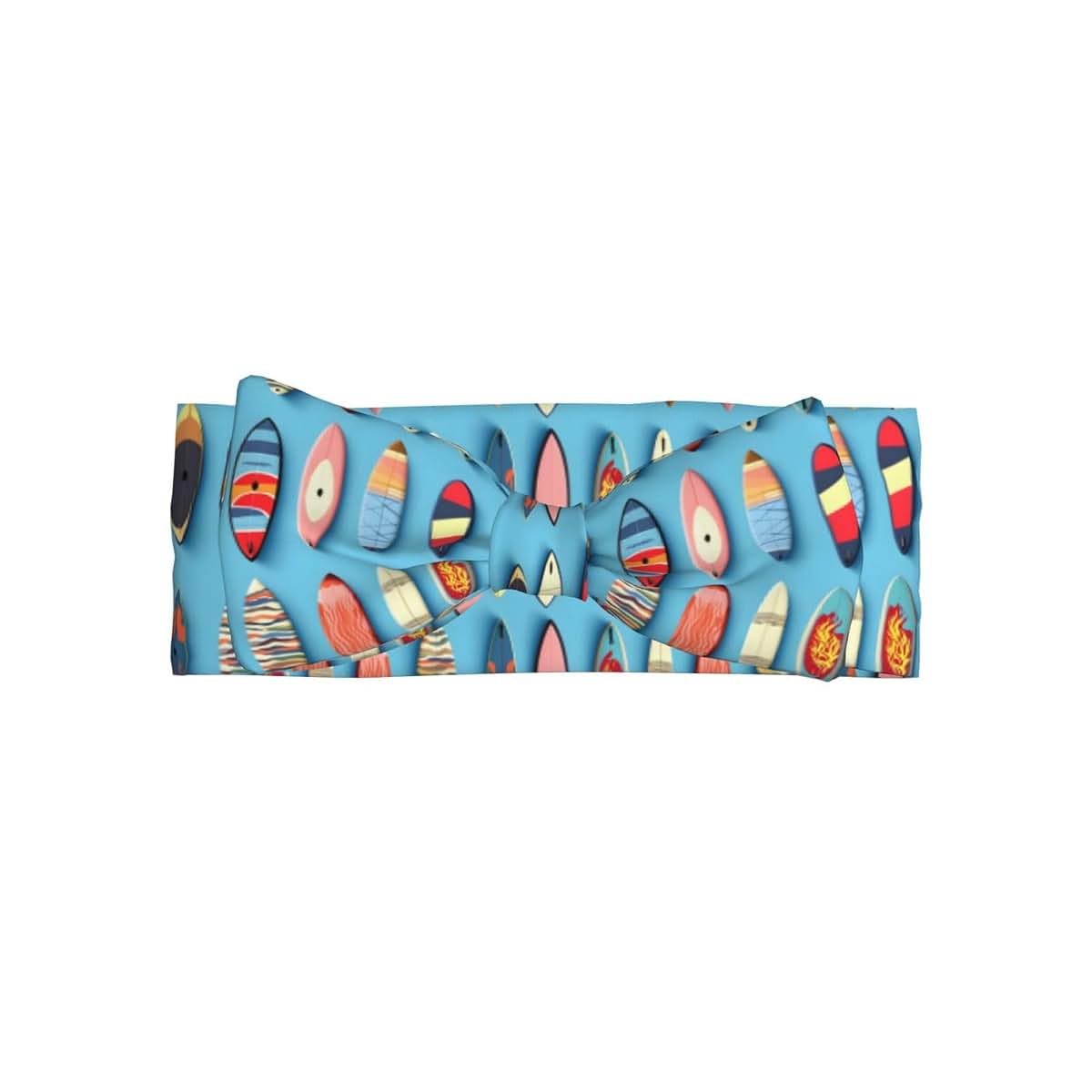 BabyOneStop Colorful Surfboard Print Baby Headband with Bow