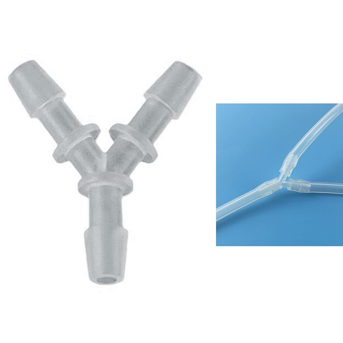 BAIMOQI Silicone Breast Pump Tube Connector Y Shaped