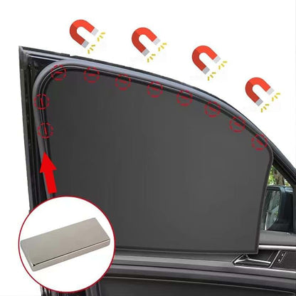 MilkShot 4 Pcs Magnetic Car Window Shades for Vehicle Interiors