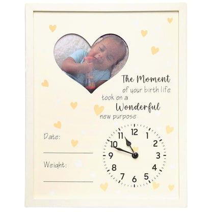 The Lakeside Collection Baby Is Born Frame - Custom Newborn Keepsake - White