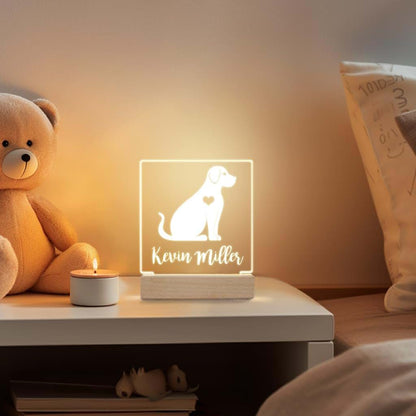 With Love From Julie Personalized Night Light for Kids Girls Boys Customized Gifts for Baby Custom Nursery Lamp Bedroom (photo 3)