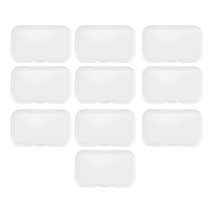 Srutueo 10Pcs Reusable Baby Wipes Lid Baby Wet Wipes Cover Tissues Box Wet Paper Lid