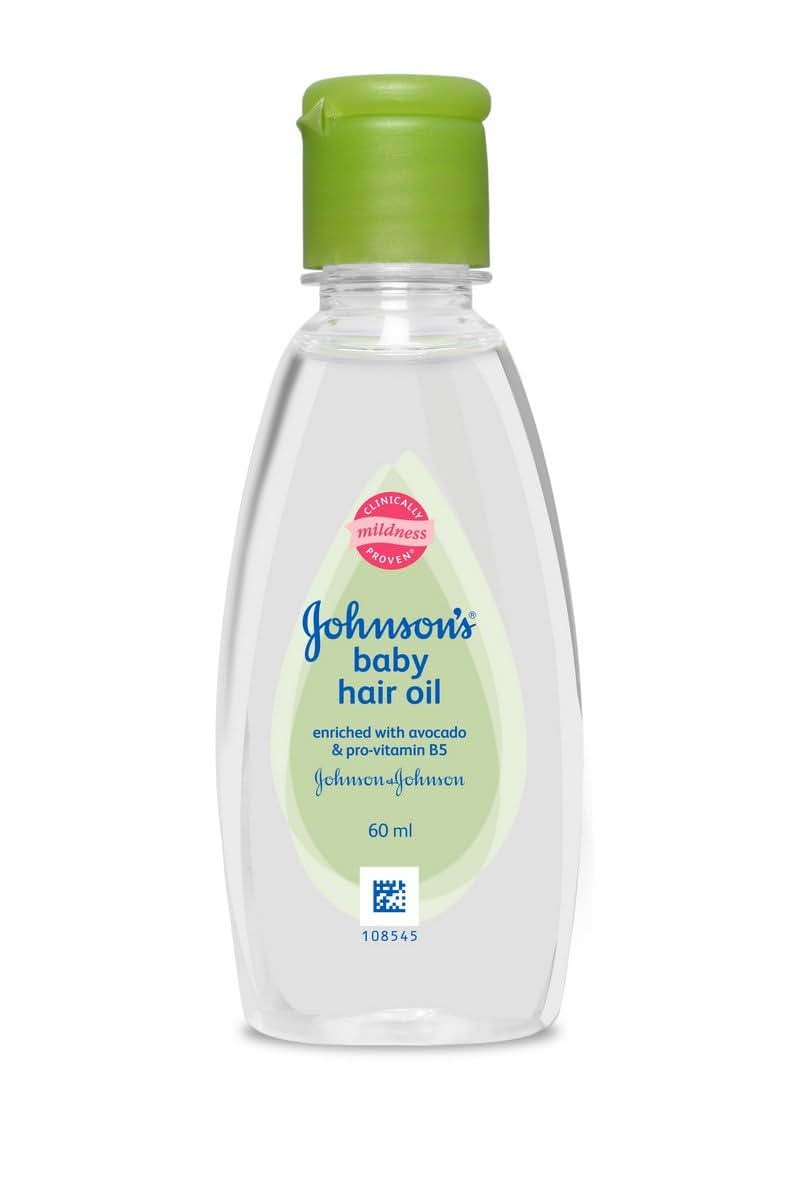 Newborn Johnson's Baby Hair Oil With Avocado, 60 Ml (Pack of 2)