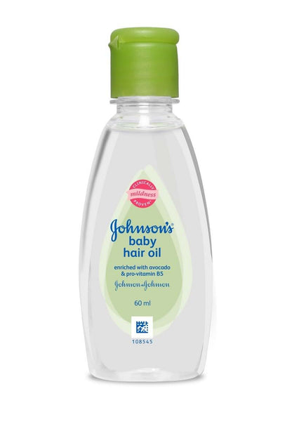 Newborn Johnson's Baby Hair Oil With Avocado, 60 Ml (Pack of 2)