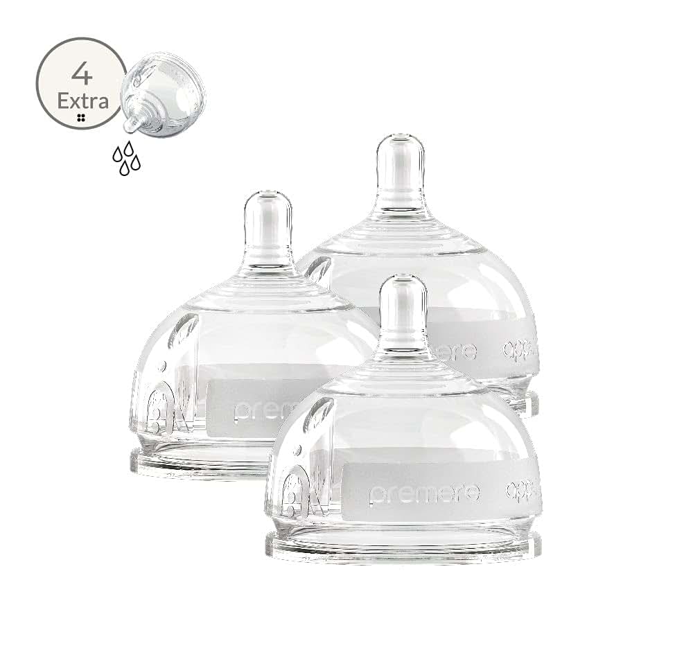 INTTERO Breast-Mimic Anti-Colic Vent Nipples, Extra Flow 3-Pack
