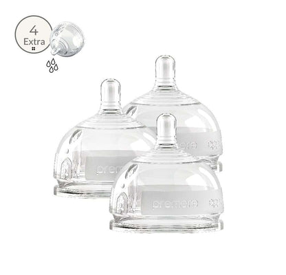 INTTERO Breast-Mimic Anti-Colic Vent Nipples, Extra Flow 3-Pack