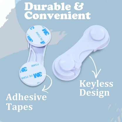 Yummy Baby Products Cabinet Door Latch Locks, 10 Pack (photo 2)