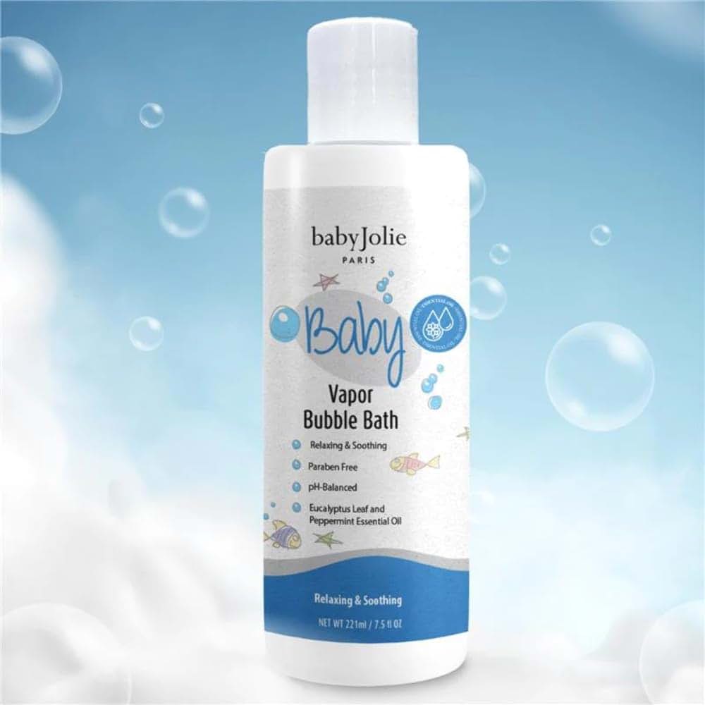 Baby Jolie Vapor Bubble Bath with Eucalyptus & Peppermint, 7.5 Oz