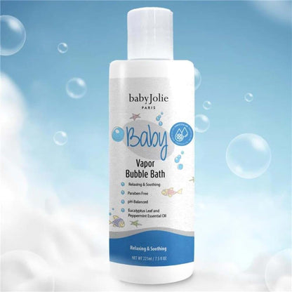 Baby Jolie Vapor Bubble Bath with Eucalyptus & Peppermint, 7.5 Oz