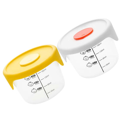 Merryhapy 2-Piece Baby Food Storage Containers for Meal Prep and Travel
