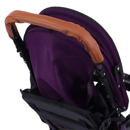Stroller Handlebar Cover for Armrests | PU Leather Protective Pad