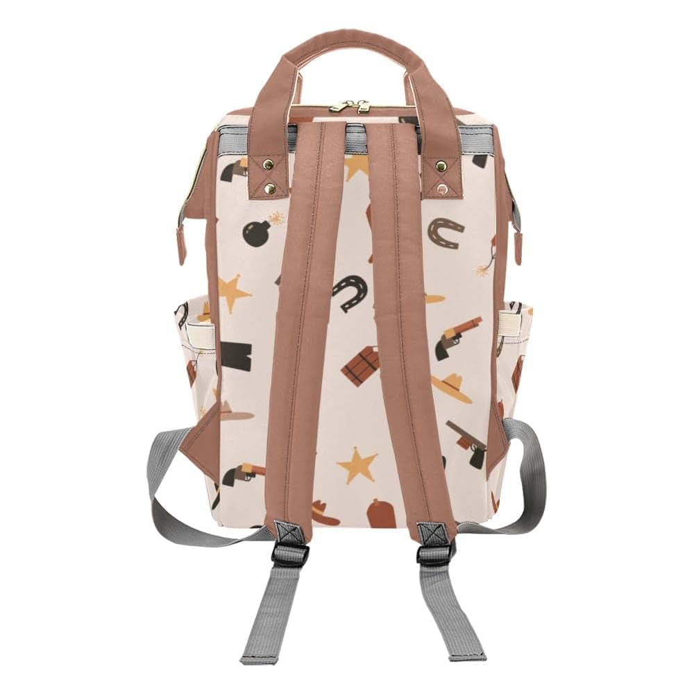 YallLocoMo Personalized Diaper Bag Backpack Name Cowboy Hat and Boot Convenient and Durable: Waterproof (photo 2)
