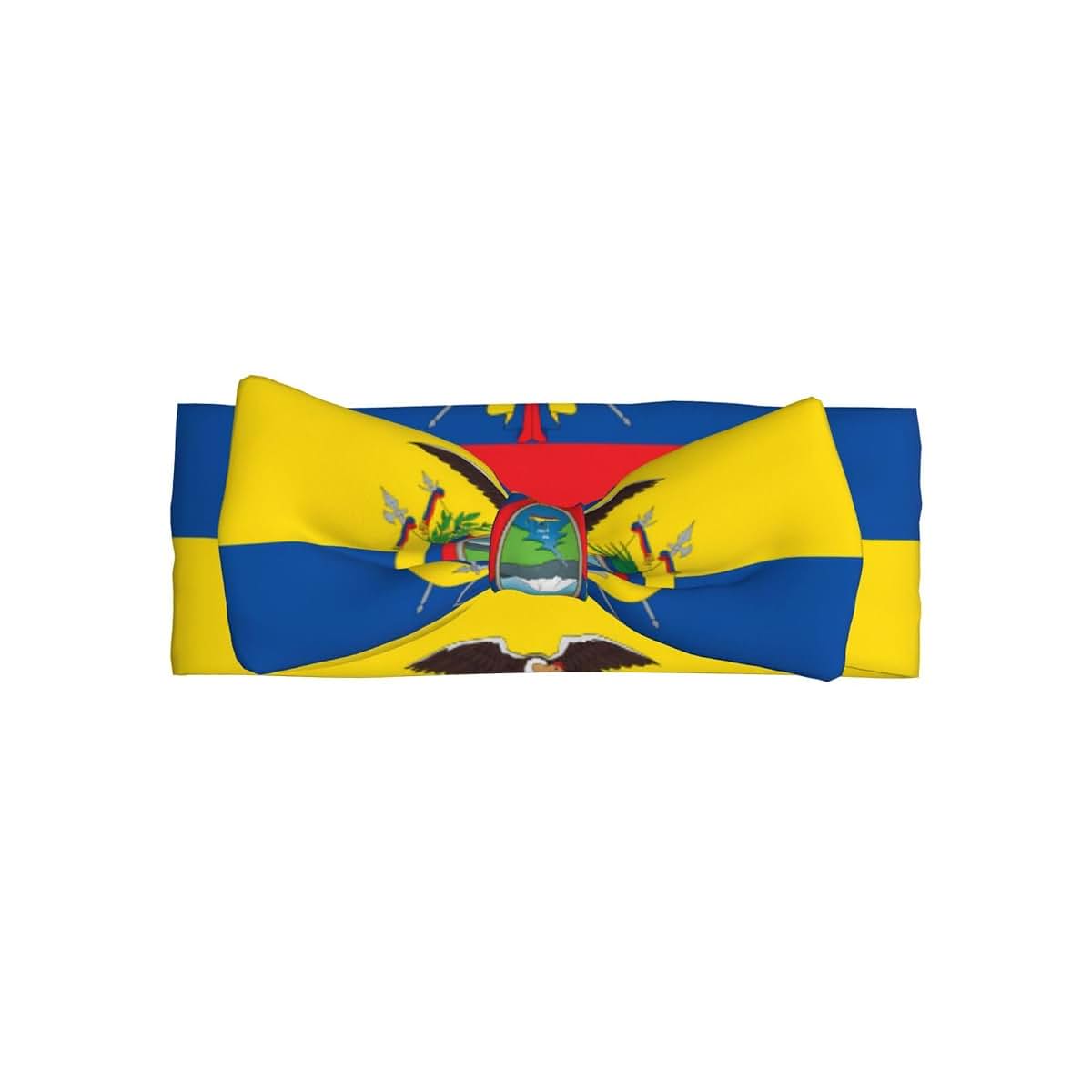 BabyOneStop Ecuador Flag Bow Headband for Newborns