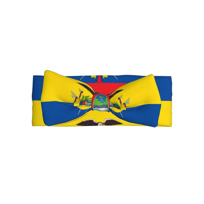 BabyOneStop Ecuador Flag Bow Headband for Newborns