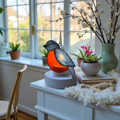 Switchables Blue Bird Robin Stained Glass Nightlight Cover