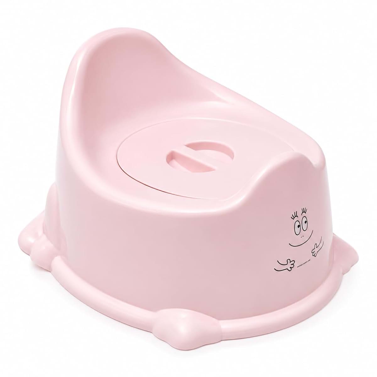 Bundle Board Happy Face, Potty Training Toilet, Includes Lid, Toddlers Ages 12+ Months (Pink)